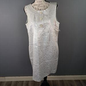 Michael Kors Dress Womens Size 10 Silver Sleeveless